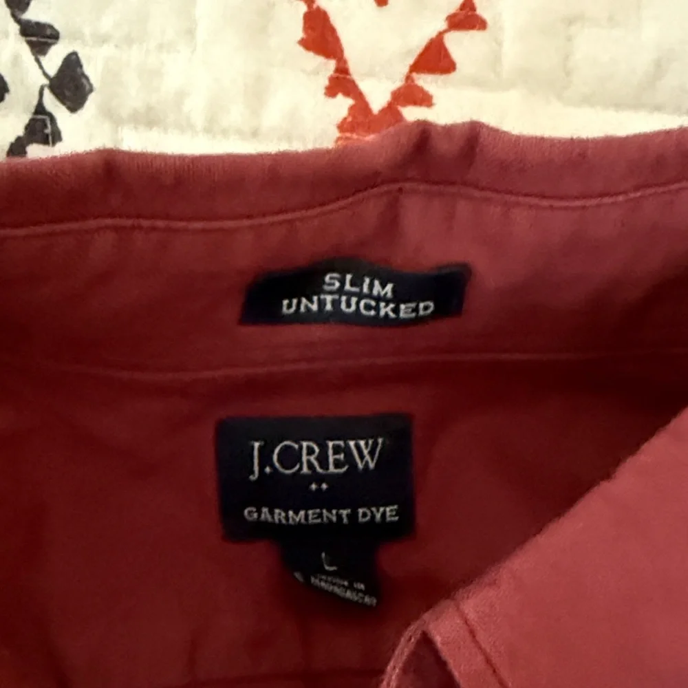 J. Crew Dark Red Casual Shirt